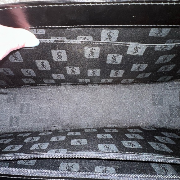 ✨💎VINTAGE💎✨Yves Saint Laurent Black top handle bag w/COA&Dusty - Picture 5 of 16